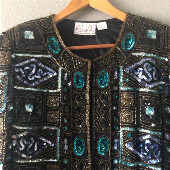 Vintage Rina‎ Z Beaded Jacket - Picture 2 of 7